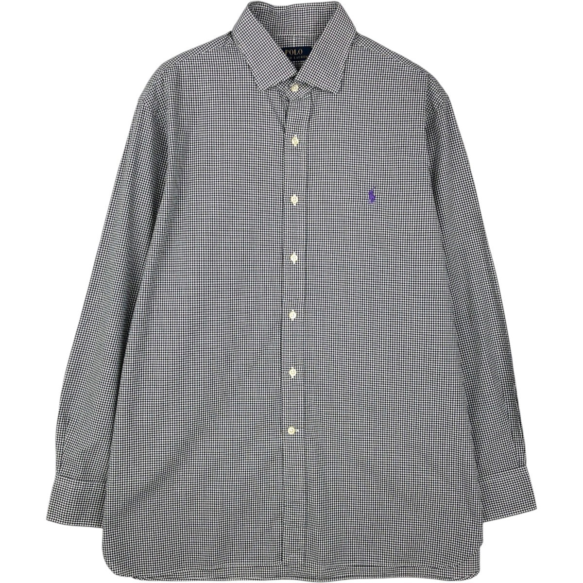 古着 ラルフローレン Ralph Lauren POLO RALPH LAUREN ギンガムチェック 長袖 コットンチェックシャツ メンズXL相当/eaa676777