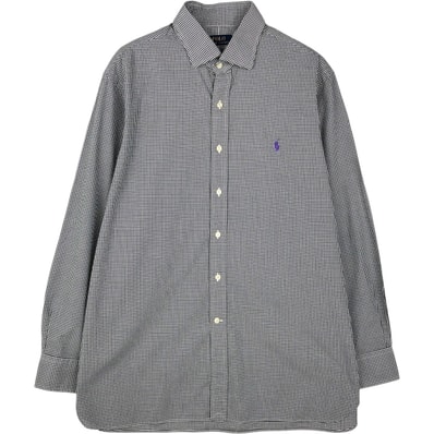 古着 ラルフローレン Ralph Lauren POLO RALPH LAUREN ギンガムチェック 長袖 コットンチェックシャツ メンズXL相当/eaa676777