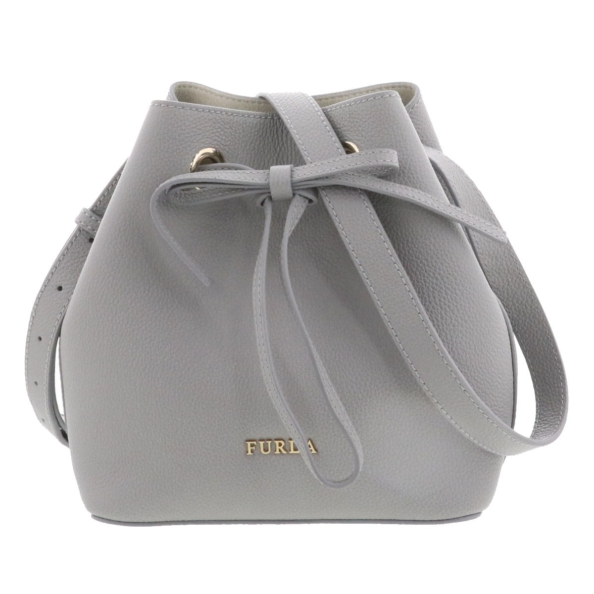 Furla フルラ コンスタンザ ショルダーバッグ ショルダーバッグ レザー グレー レディース【中古】
