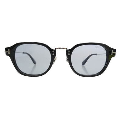 TOM FORD トムフォード TF1395-D ボストン アジアンフィット カラーレンズ アイウェア メガネ サングラス ブラック系 シルバー系 48□23 145【極上美品】【中古】