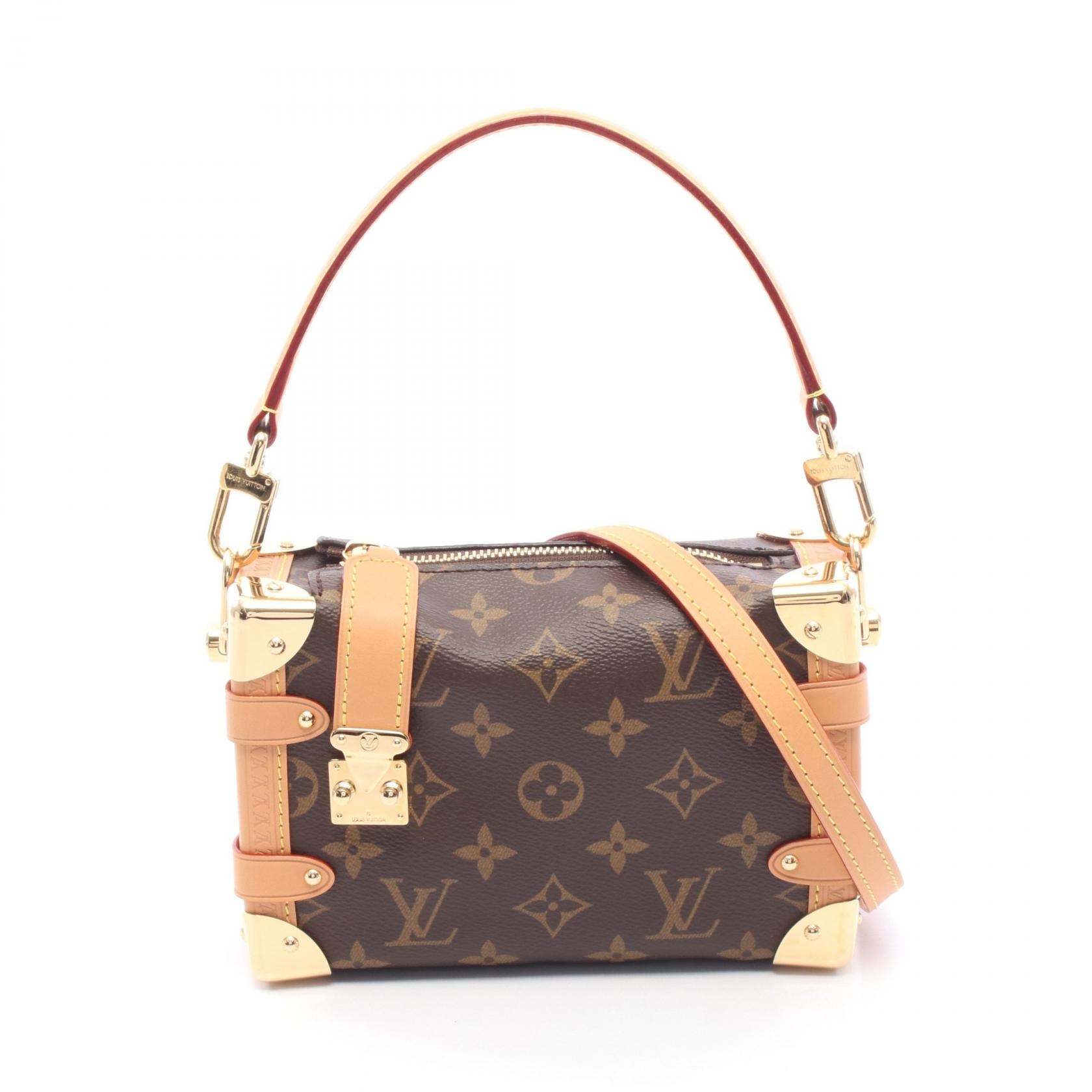 ルイ・ヴィトン LOUIS VUITTON サイドトランクPM モノグラム ハンドバッグ バッグ PVCコーティングキャンバス レザー モノグラム レディース ブラウン系 M46815 【中古】