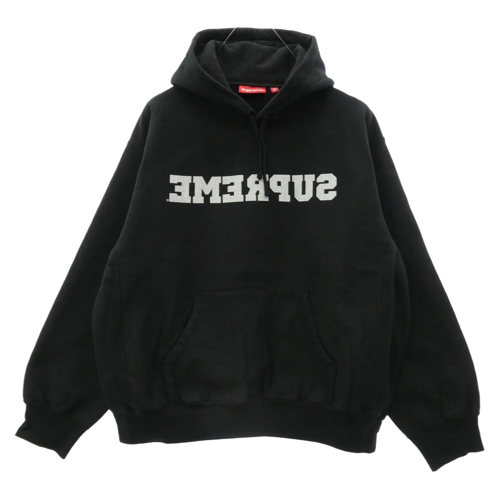 Supreme シュプリーム 25SS Reverse Hooded Sweatshirt リバース フーデッド スウェットシャツ フーディー パーカー Mサイズ ブラック系 M【極上美品】【中古】