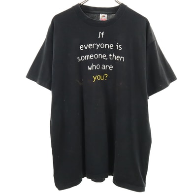 FRUIT OF THE LOOM フルーツオブザルーム 90s USA製 オールド 半袖 Tシャツ XL ブラック