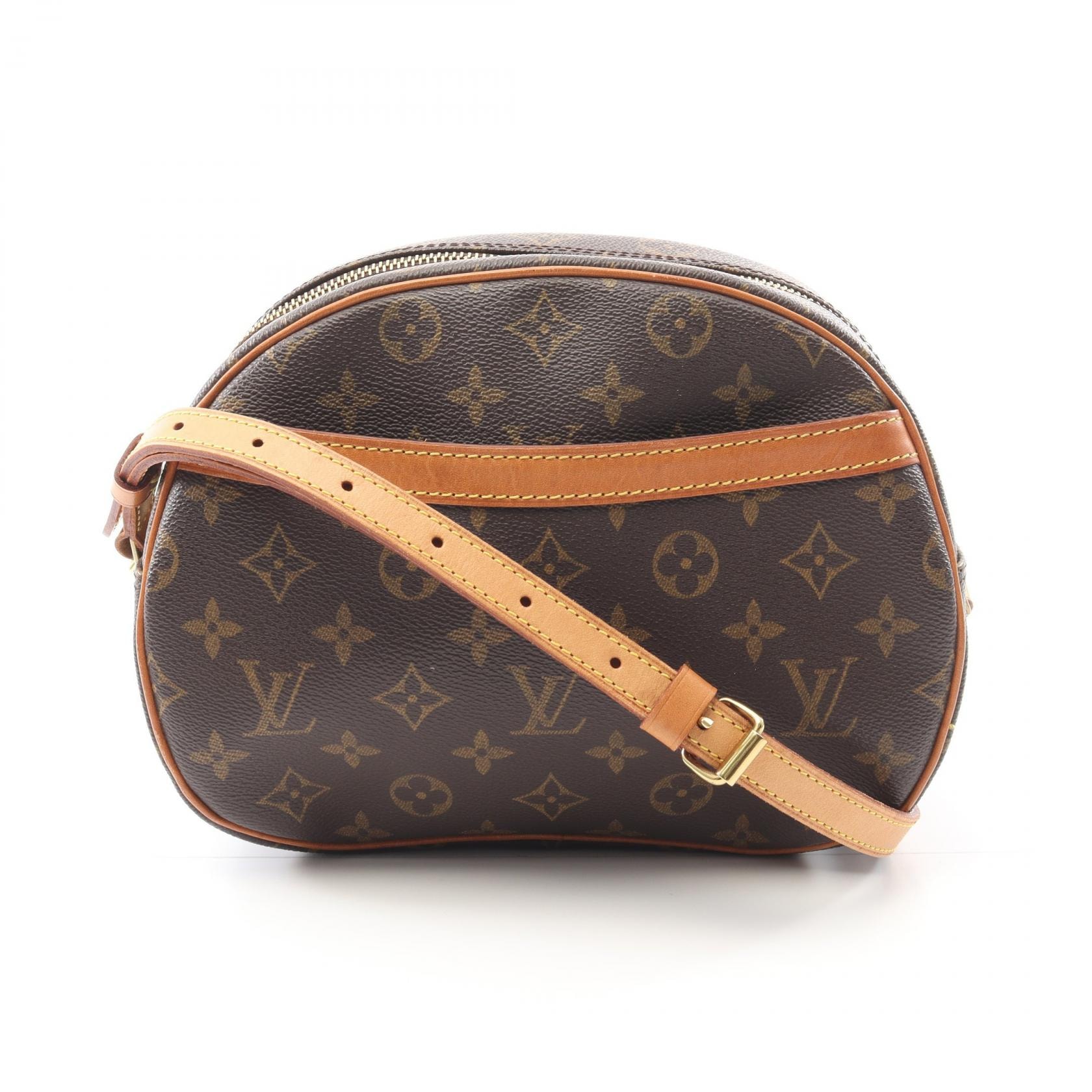 ルイ・ヴィトン LOUIS VUITTON ブロワ ショルダーバッグ バッグ PVCコーティングキャンバス レザー モノグラム レディース ブラウン系 M51221 【中古】