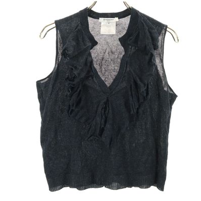 GIVENCHY ジバンシィ ノースリーブ フリル ニット
