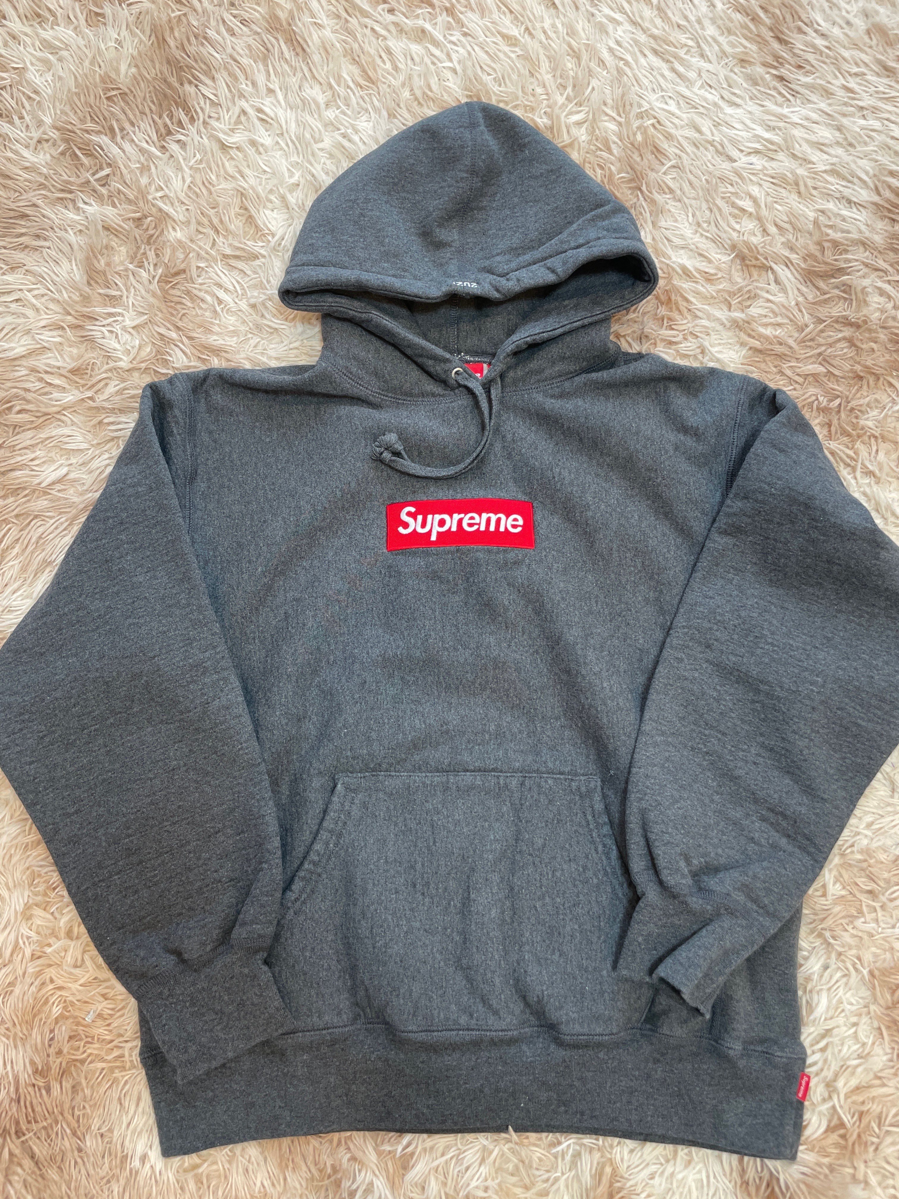 Supreme Box Logo Hooded Sweatshirt "Charcoal" (21FW)