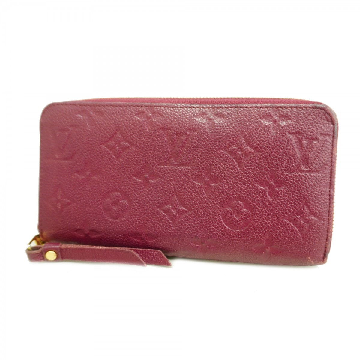 【6cd4519-k】ルイヴィトン 長財布 モノグラム・アンプラント ジッピーウォレット M60549 オロール【中古】レディース