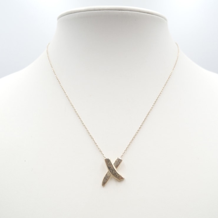 TIFFANY & Co.(ティファニー)パロマ・ピカソ グラフィティ X ペンダント ネックレス シルバー SV925 レディース【中古】