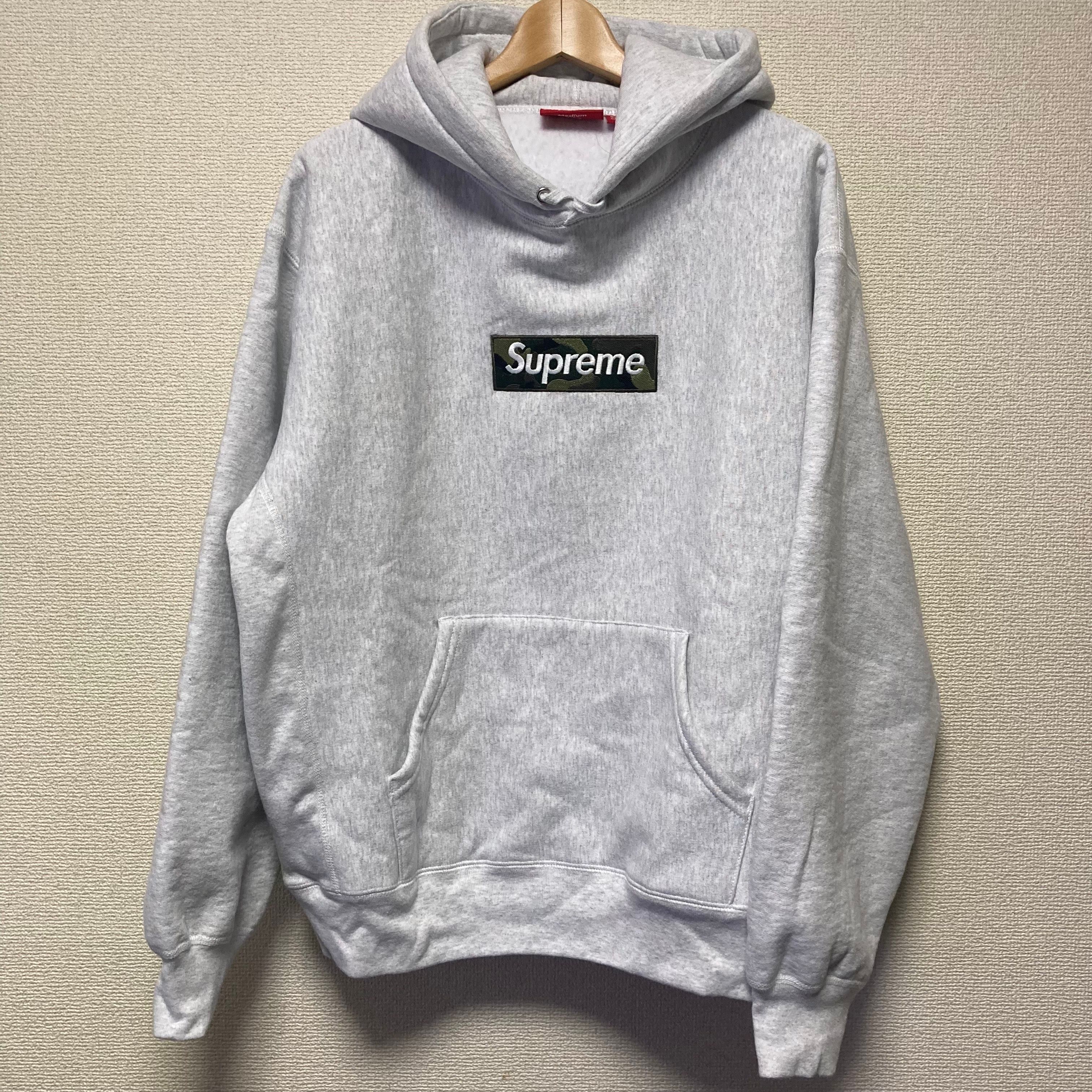 Supreme Box Logo Hooded Sweatshirt "Ash Grey" (23FW)
