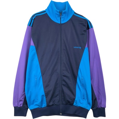 古着 80~90年代 アディダス adidas トレフォイルロゴ ジャージ トラックジャケット メンズXL相当 ヴィンテージ/eaa654674