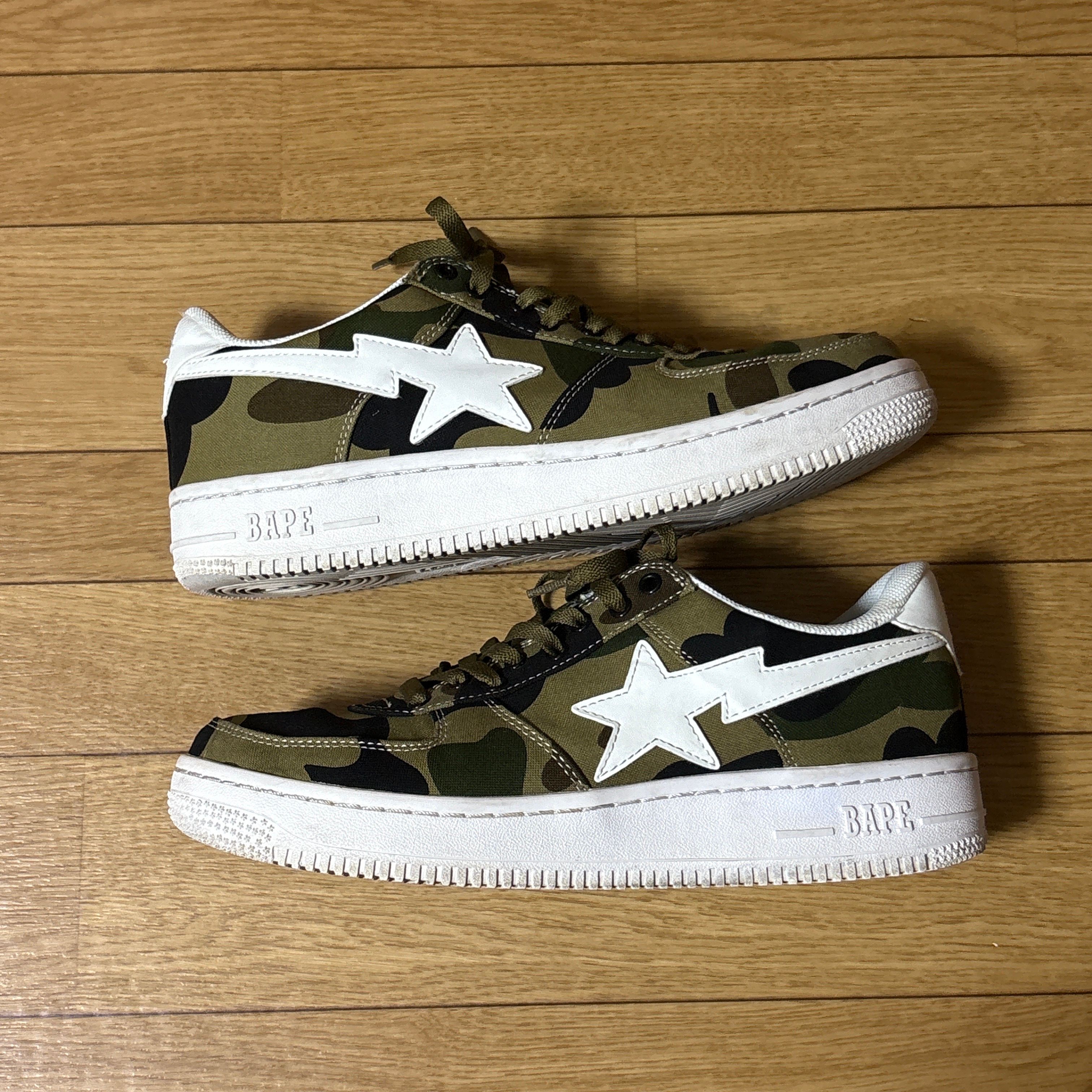BAPESTA 1st green camo　エイプ　べイプ　迷彩　スニーカー