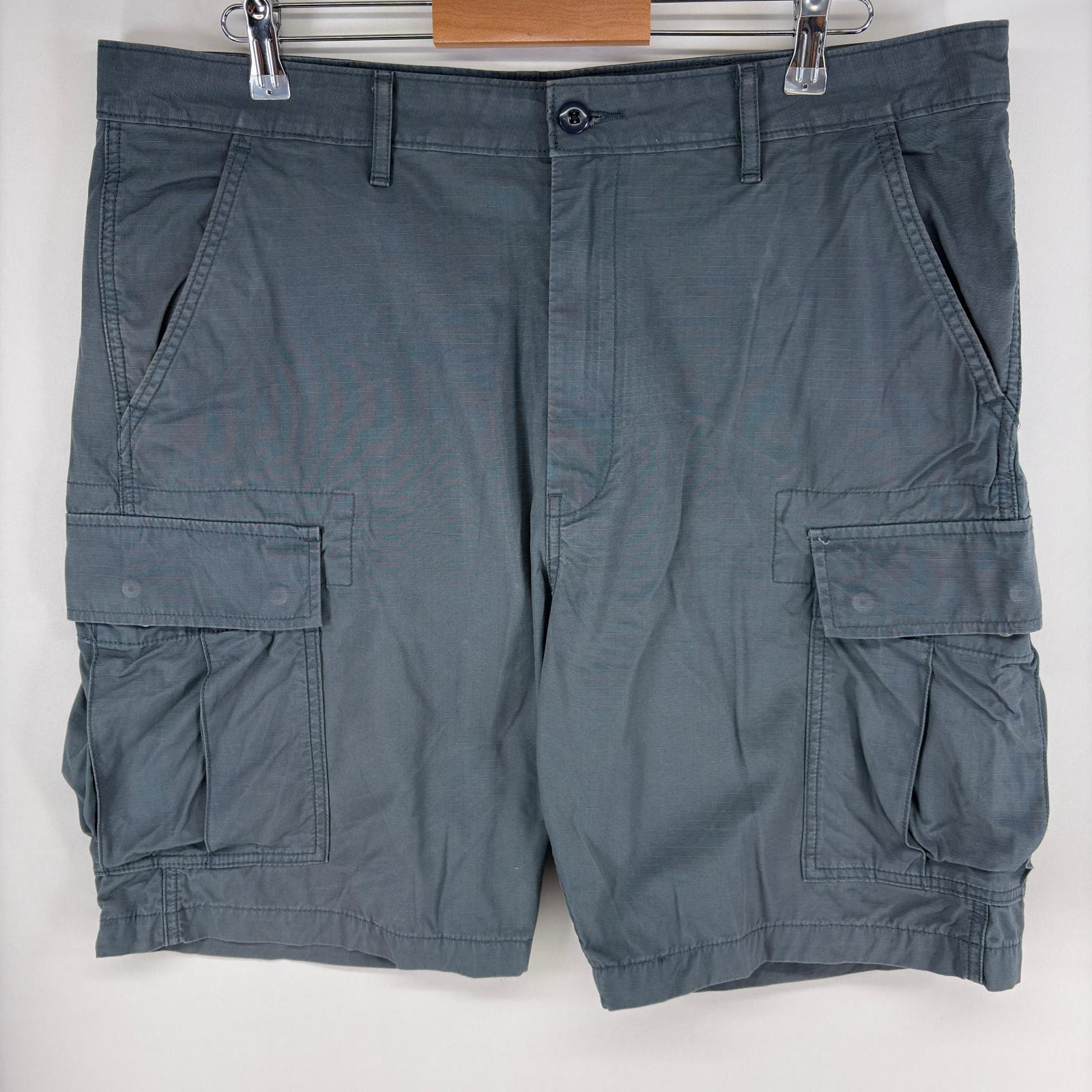 古着 リーバイス Levi's パンツ カーゴ サイドポケット リップストップ ジッパーフライ 半ズボン ショーツ w38  グレー系 メンズ