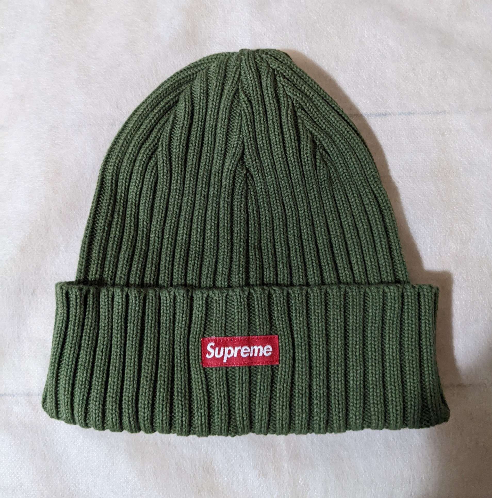 18ss supreme overdyed ribbed beanie