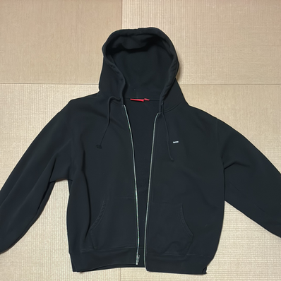Supreme Small Box Zip Up Hooded Sweatshirt (25FW) "Black"