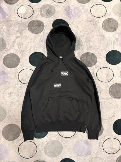 Supreme / Comme des Garçons SHIRT® Split Box Logo Hooded Sweatshirt "Black"