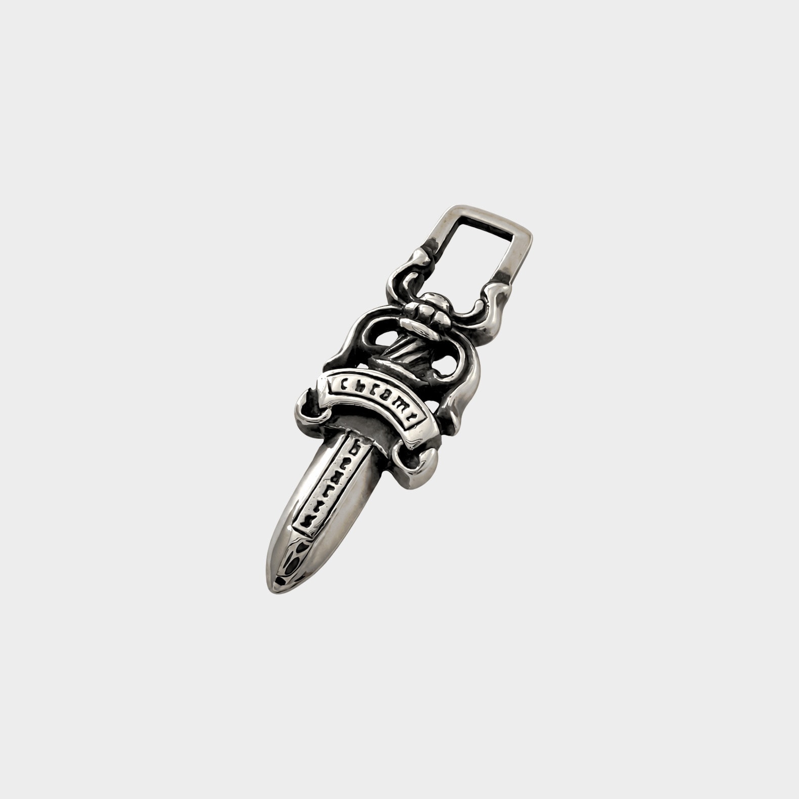 Chrome Hearts #5 Dagger Charm Zip 1 "Silver"