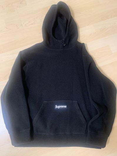 Supreme Polartec Hooded Sweatshirt "Black"