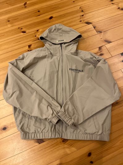 FEAR OF GOD ESSENTIALS Zip Anorak Windbreaker Jacket "Tan"