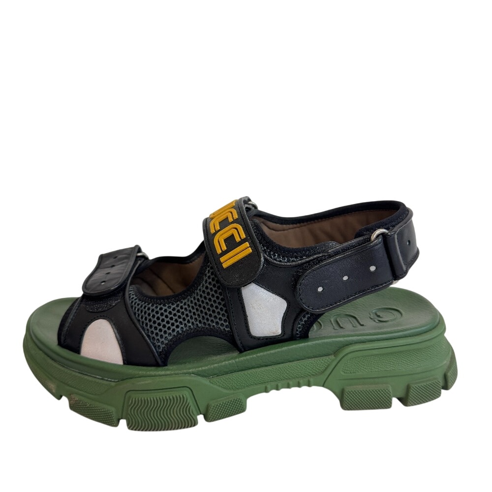 グッチ GUCCI サンダル フラッシュトレック ベルクロ ストラップ ブラック