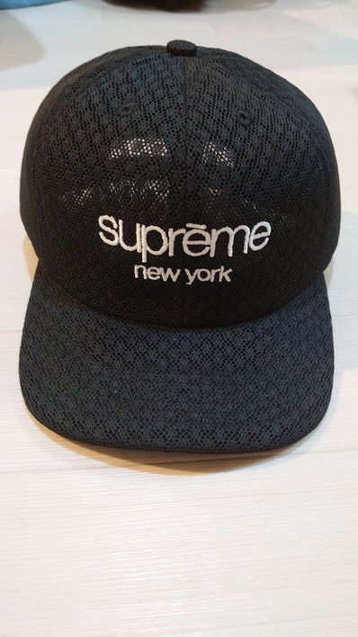 Supreme Classic Logo Air Mesh 6-Panel "Black"