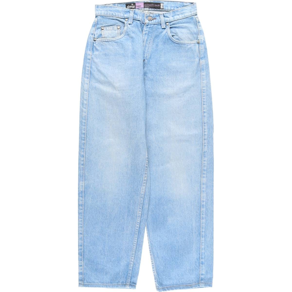 古着 90年代 リーバイス Levi's SILVER TAB シルバータブ BAGGY バギー テーパードデニムパンツ USA製 レディースL(w30)相当 ヴィンテージ/eaa621109