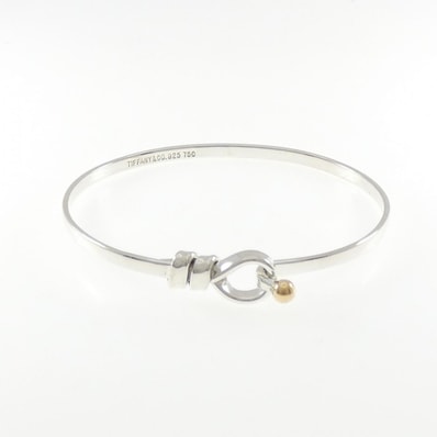 【ヴィンテージ】ティファニー フック&アイ バングル