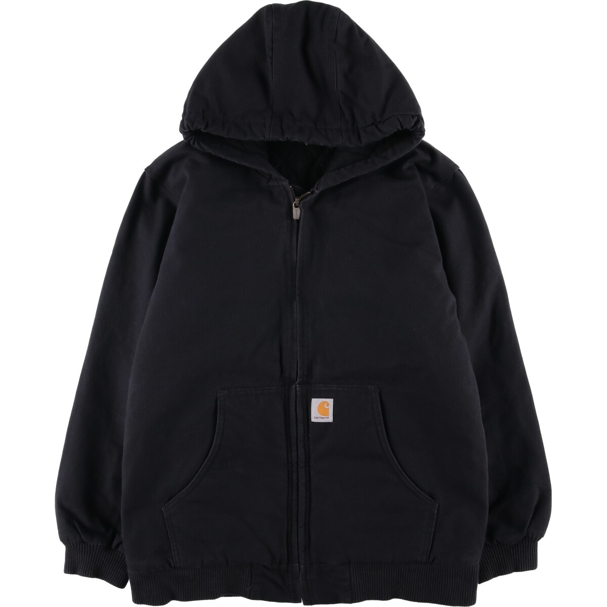 古着 カーハート Carhartt アクティブジャケット 中綿入り ダックフルジップパーカー レディースXL相当/evb032679