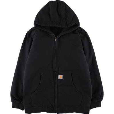 古着 カーハート Carhartt アクティブジャケット 中綿入り ダックフルジップパーカー レディースXL相当/evb032679