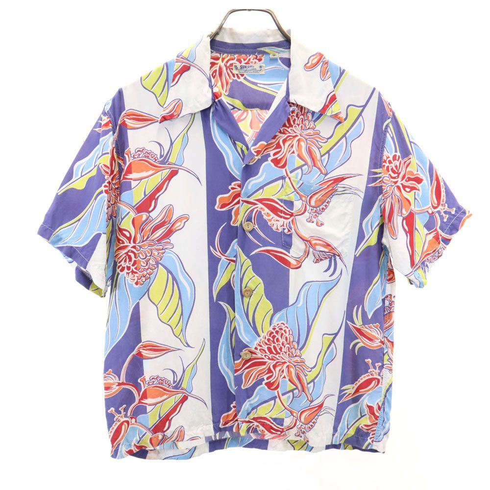 SUN SURF 半袖 レーヨン アロハシャツ