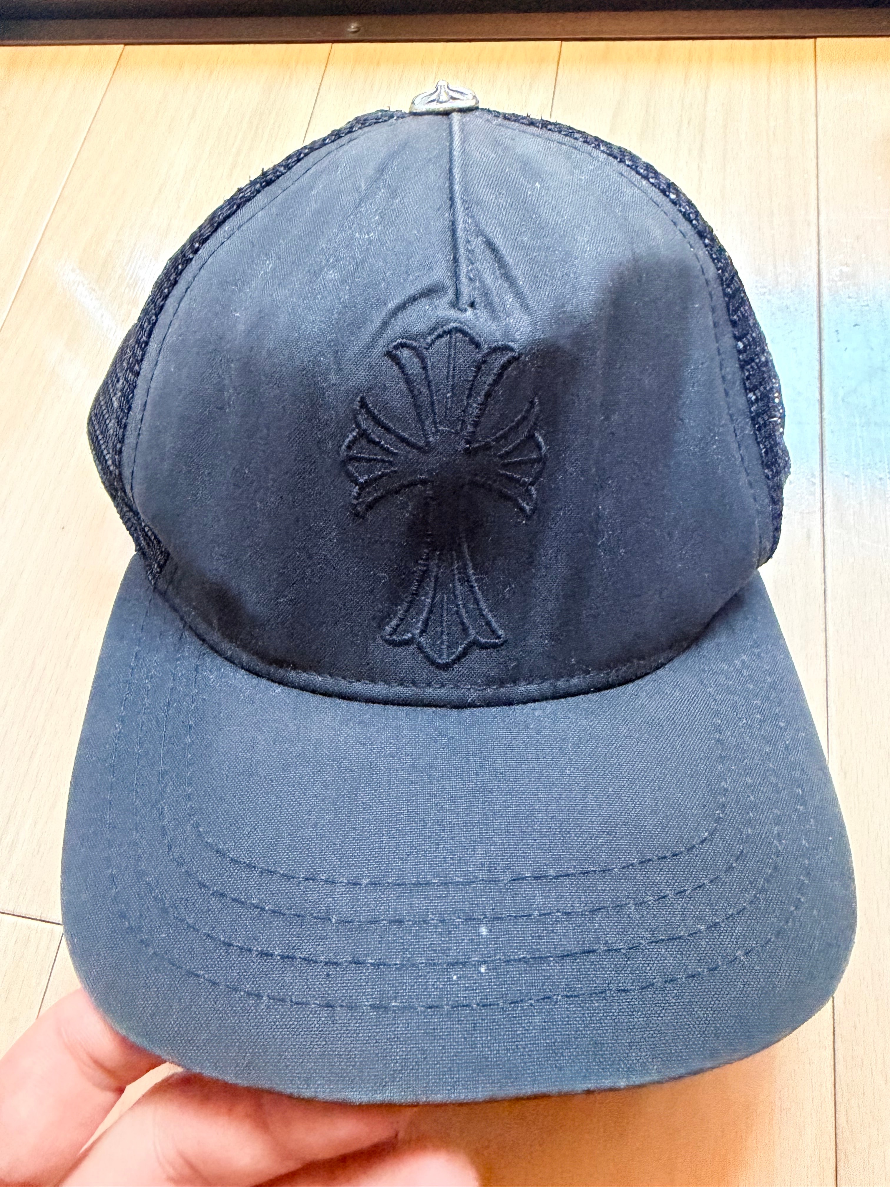 Chrome Hearts Baseball Denim Cap Cross "Black"