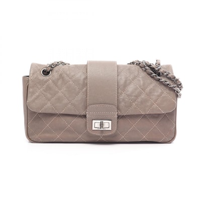 シャネル CHANEL 2.55 マトラッセ チェーンショルダー ショルダーバッグ バッグ キャビアスキン(グレインドカーフ) レディース ベージュ系 【中古】