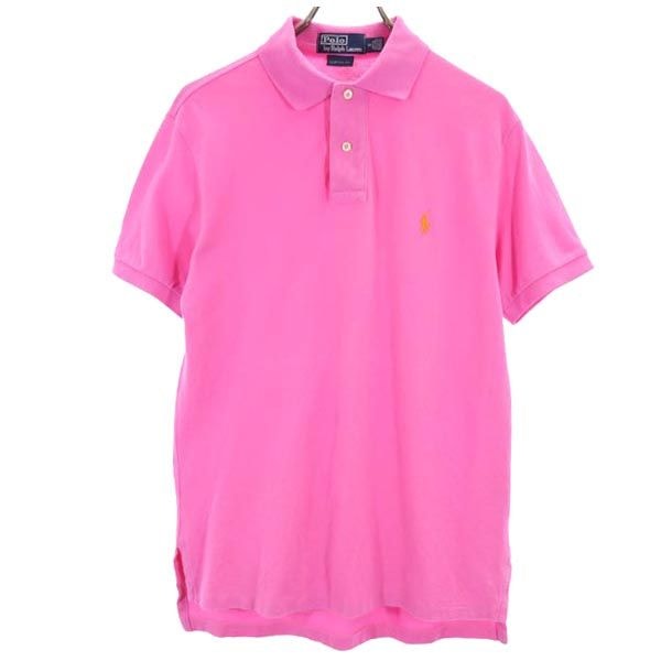 Polo by Ralph Lauren ポロバイラルフローレン 半袖 ポロシャツ S ピンク 鹿の子