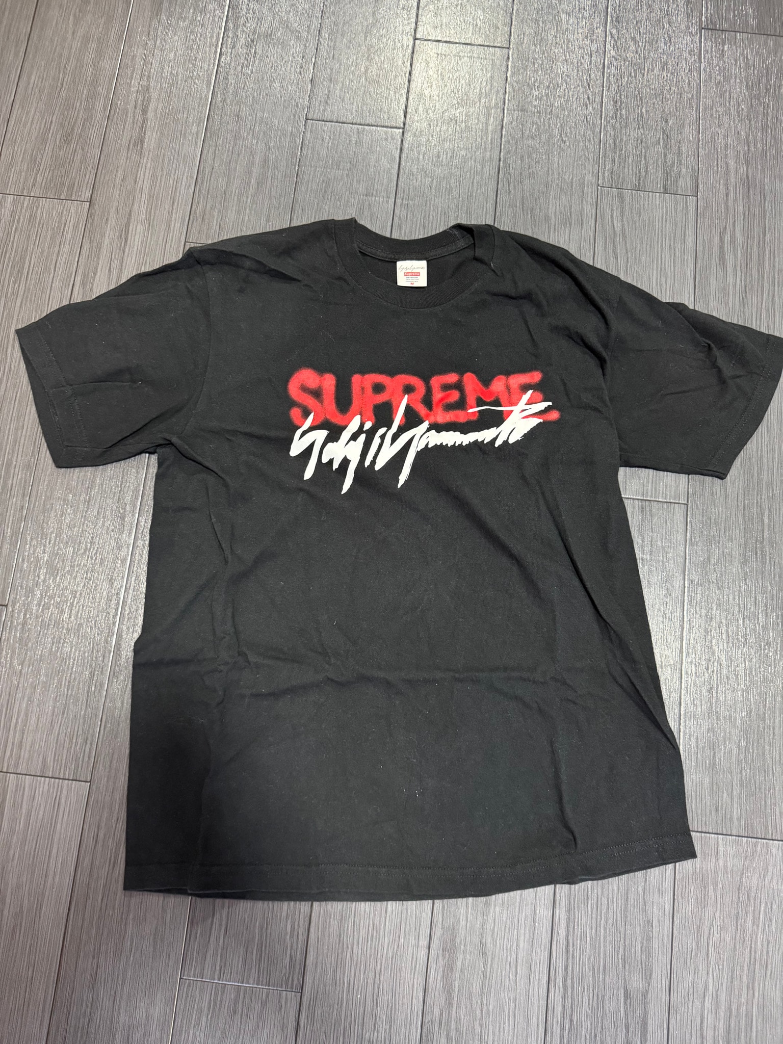Supreme x Yohji Yamamoto Logo Tee "Black"