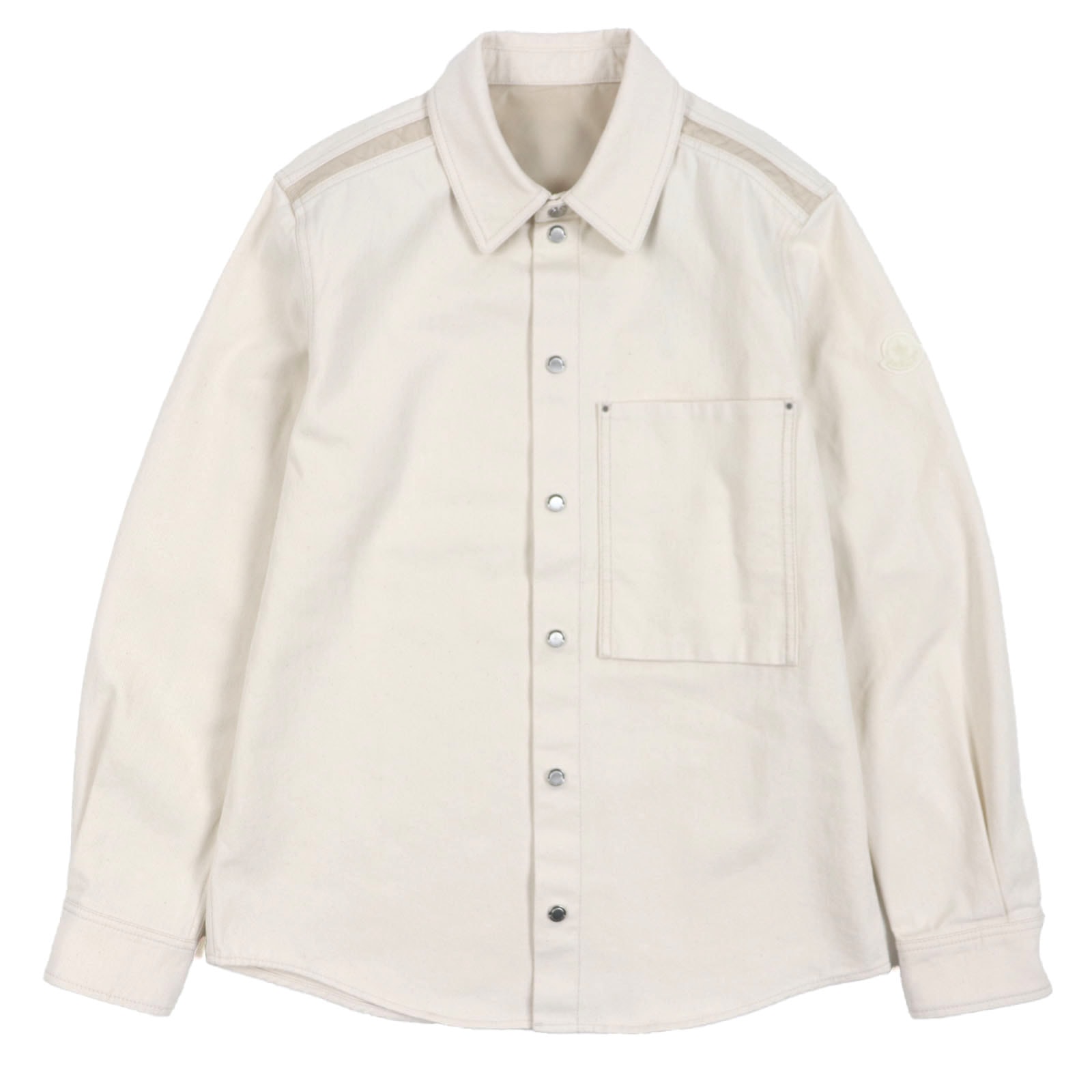 未使用品 モンクレール
 長袖シャツ CAMICIA アイボリー メンズ S