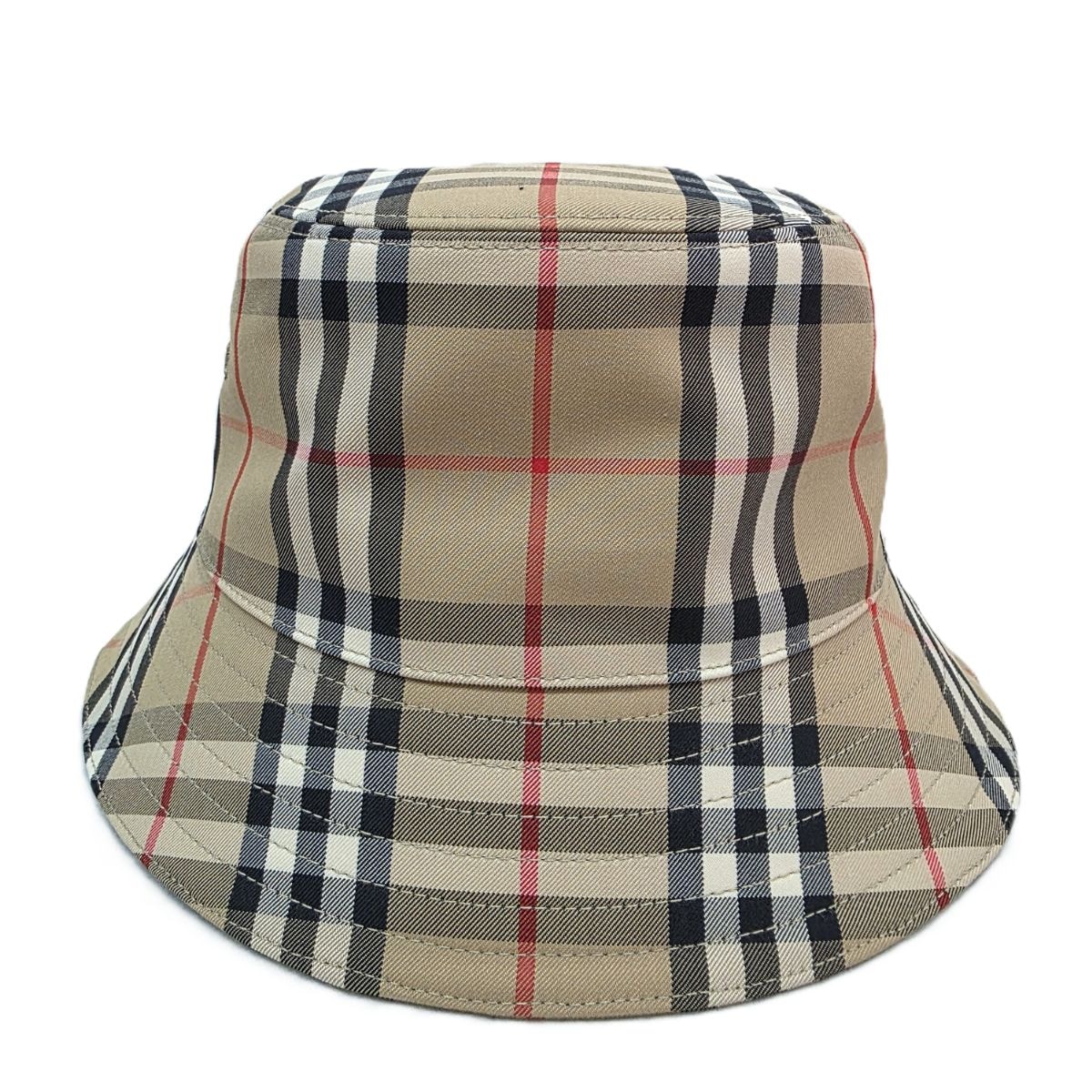 BURBERRY バーバリー ノバチェック バケットハット ハット 8026927 M コットン ベージュ  レディース【中古】