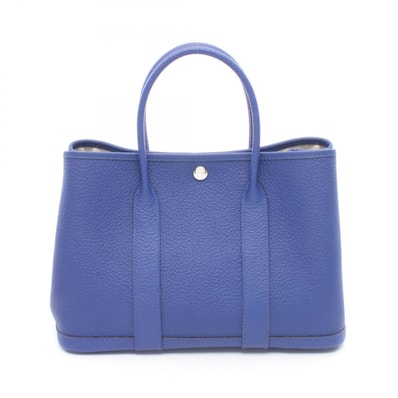 エルメス HERMES ガーデンパーティTPM トートバッグ バッグ レザー カントリー カントリー ブルーエレクトリック D刻印(2019年製造) レディース ブルー系 【中古】