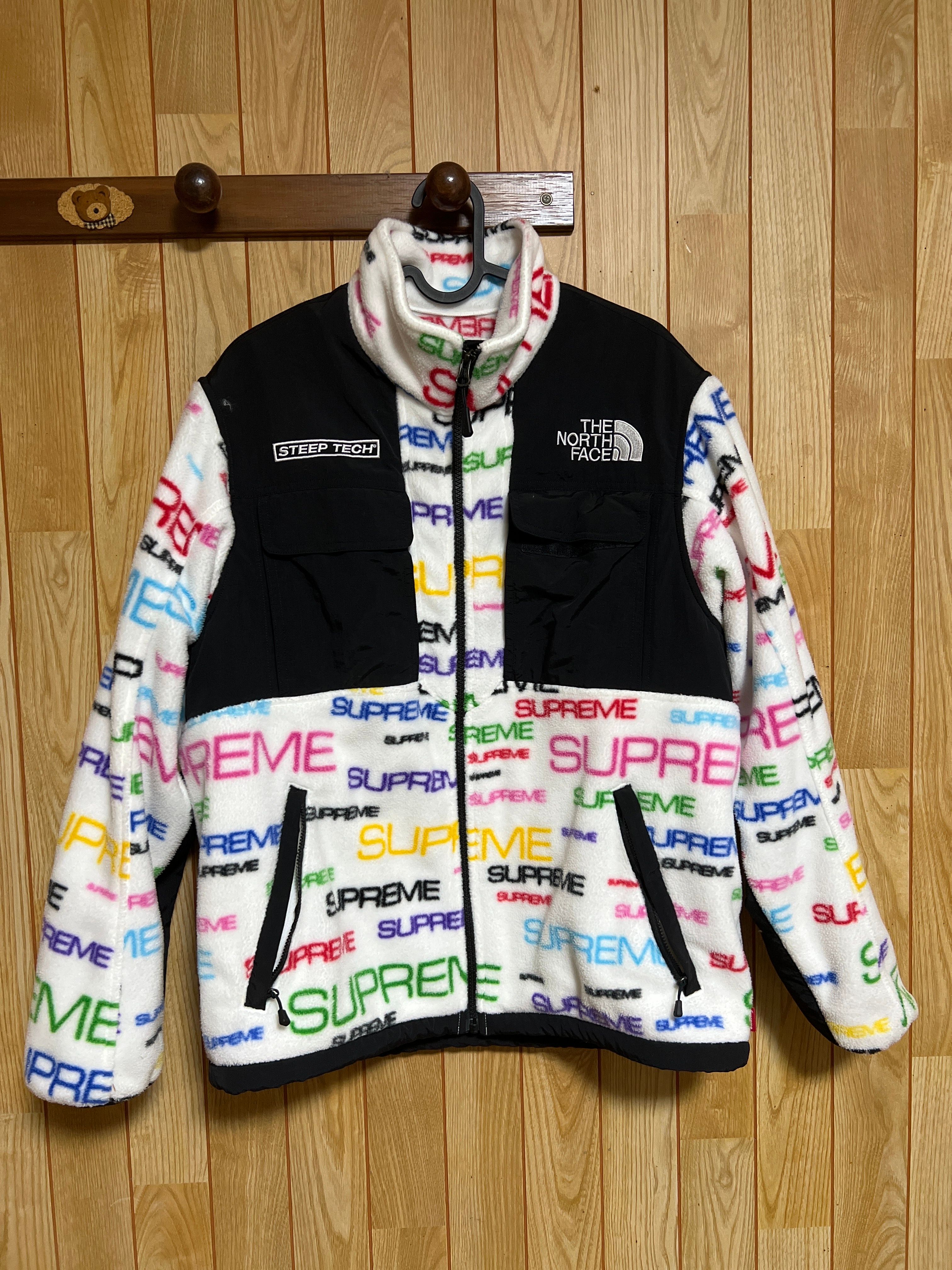 Supreme x The North Face Steep Tech Fleece Jacket "White"