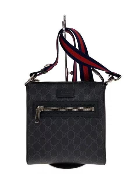 GUCCI GG Supreme Small Messenger Bag "Black/Grey"