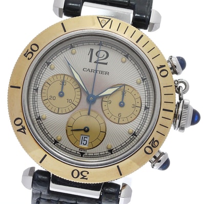 カルティエ パシャクロノ 38 W3101155 メンズ 【中古】