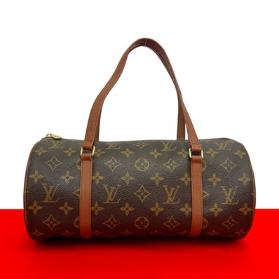 LOUIS VUITTON ルイヴィトン パピヨン 30 モノグラム PVC レザー ハンドバッグ ブラウン
18802