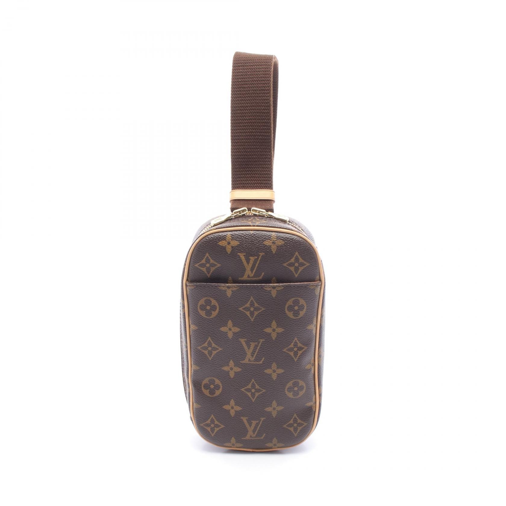 ルイ・ヴィトン LOUIS VUITTON ポシェットガンジュ ウエストバッグ ボディバッグ バッグ PVCコーティングキャンバス レザー モノグラム メンズ レディース ブラウン系 M51870 【中古】