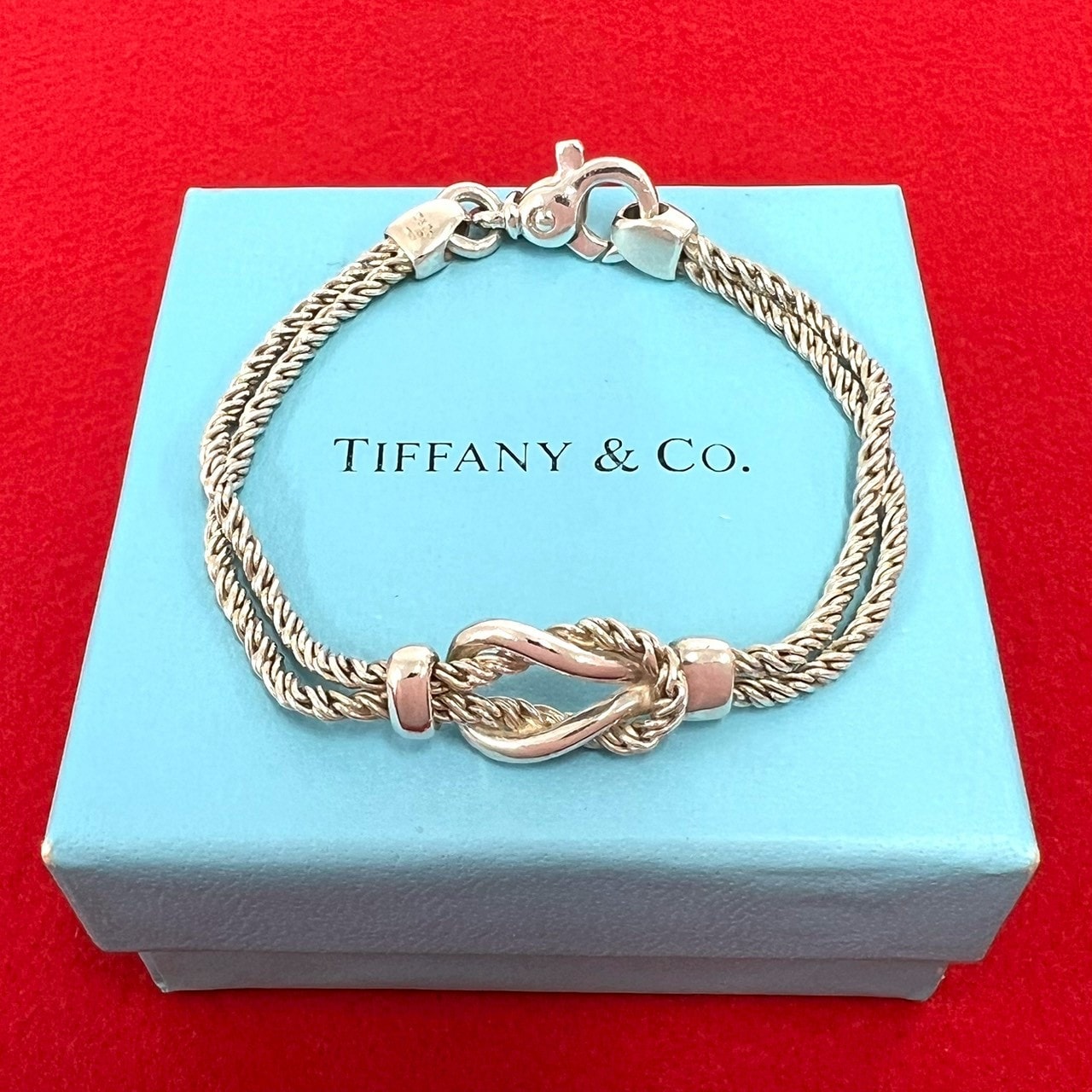 TIFFANY&Co. ティファニー ダブルロープ センターノット ブレスレット シルバー925 ブレスレット シルバー
 37383