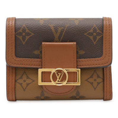 ルイ・ヴィトンポルトフォイユ・ドーヴィーヌ コンパクト モノグラムリバース