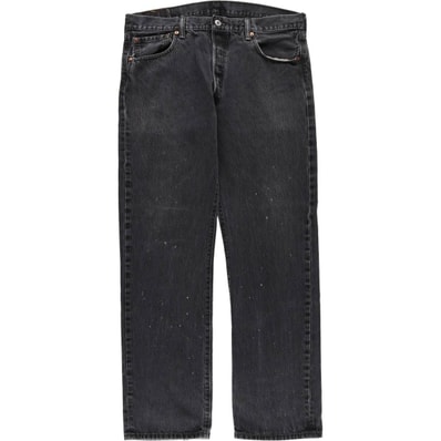 古着 リーバイス Levi's 501 ブラックデニム ストレートデニムパンツ メンズw35相当/eaa556739