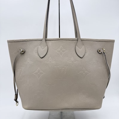 LOUIS VUITTON(ルイ・ヴィトン)ネヴァーフル MM トートバッグ モノグラム・アンプラント グレージュ RFID反応確認済