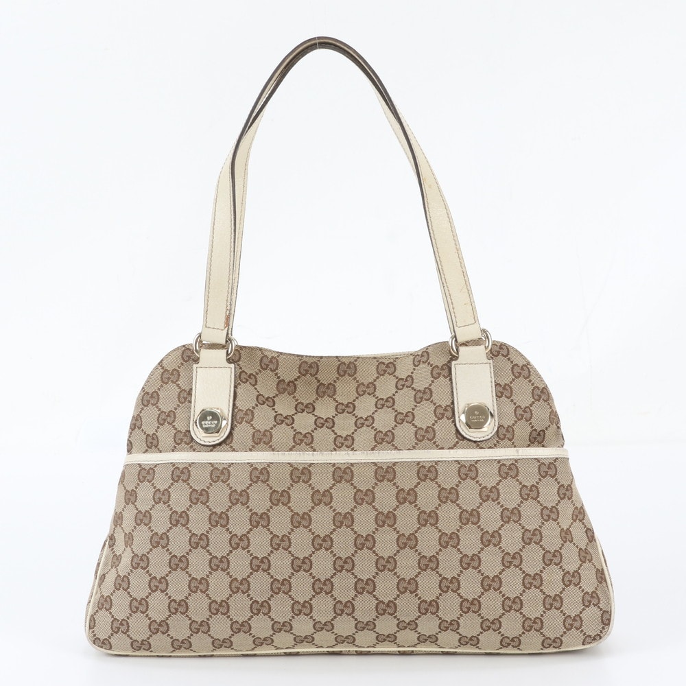 ■美品 グッチ GGキャンバス 163288 トート バッグ