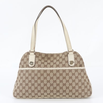 ■美品 グッチ GGキャンバス 163288 トート バッグ