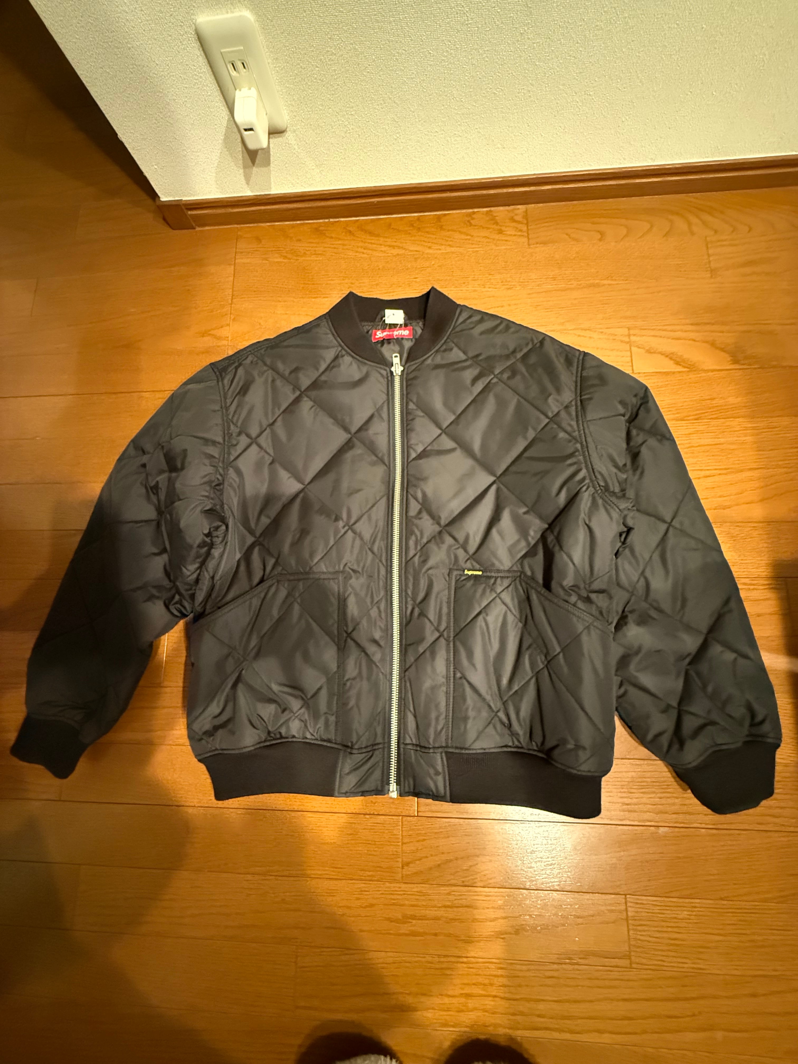 Supreme AOI Quilted Work Jacket "Black"