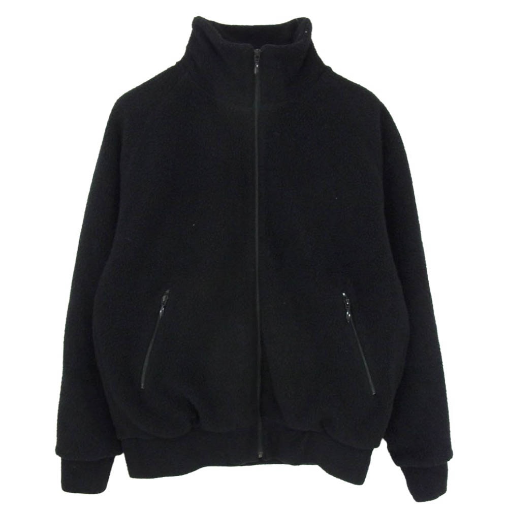 COMOLI コモリ 21AW U03-05012 ウールフリース ジップアップジャケット ブラック系 1【中古】
