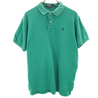 Polo by Ralph Lauren ポロバイラルフローレン USA製 半袖 ポロシャツ M グリーン